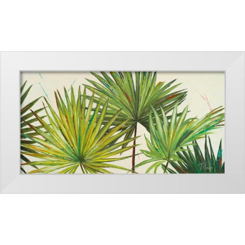 Arte Verde II White Modern Wood Framed Art Print by Pinto, Patricia