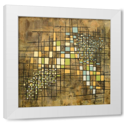 Fractal I White Modern Wood Framed Art Print by Marcon, Michael
