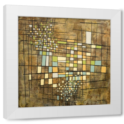 Fractal II White Modern Wood Framed Art Print by Marcon, Michael