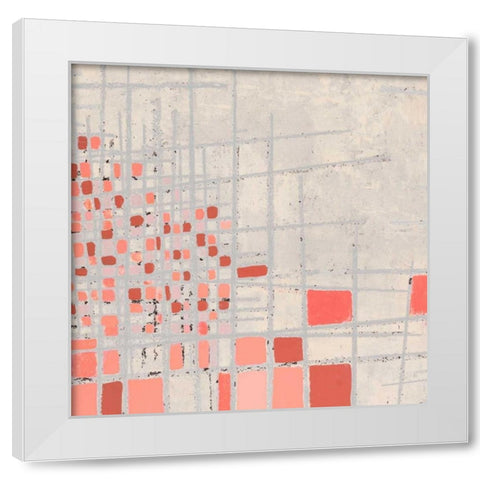 Coral Fractal II White Modern Wood Framed Art Print by Marcon, Michael