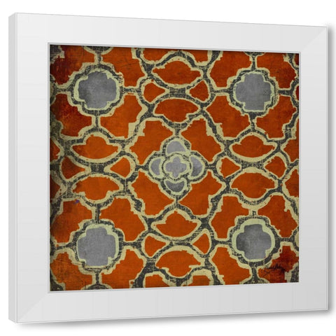 Red Modele I White Modern Wood Framed Art Print by Medley, Elizabeth