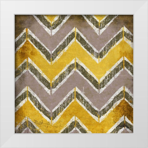 Yellow Modele I White Modern Wood Framed Art Print by Medley, Elizabeth