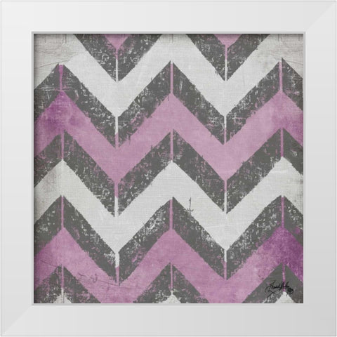 Purple Modele I White Modern Wood Framed Art Print by Medley, Elizabeth