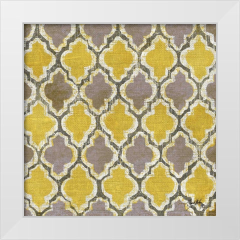 Gold Modele II White Modern Wood Framed Art Print by Medley, Elizabeth