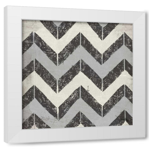 Black and White Modele II White Modern Wood Framed Art Print by Medley, Elizabeth