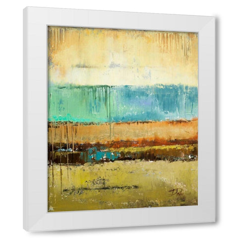 Rain I White Modern Wood Framed Art Print by Pinto, Patricia