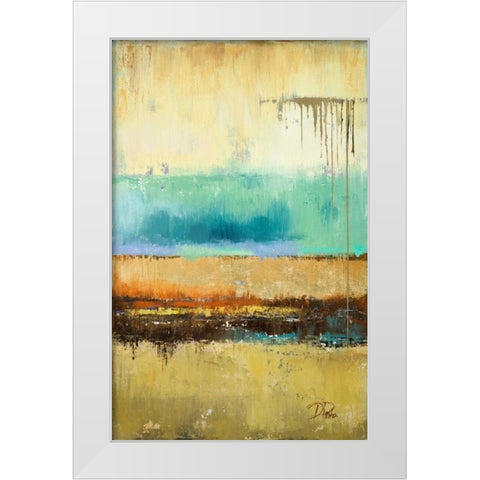 Rain II White Modern Wood Framed Art Print by Pinto, Patricia