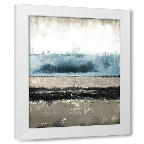 Dark Rain White Modern Wood Framed Art Print by Pinto, Patricia