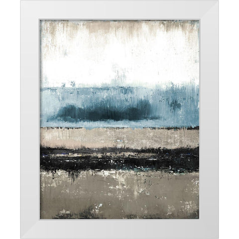 Dark Rain White Modern Wood Framed Art Print by Pinto, Patricia