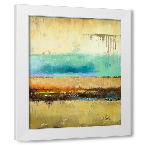 Rain II White Modern Wood Framed Art Print by Pinto, Patricia