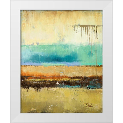 Rain II White Modern Wood Framed Art Print by Pinto, Patricia