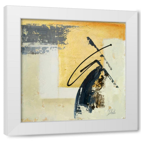The Sign of Gold I White Modern Wood Framed Art Print by Pinto, Patricia