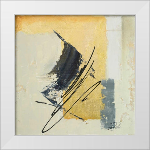 The Sign of Gold II White Modern Wood Framed Art Print by Pinto, Patricia