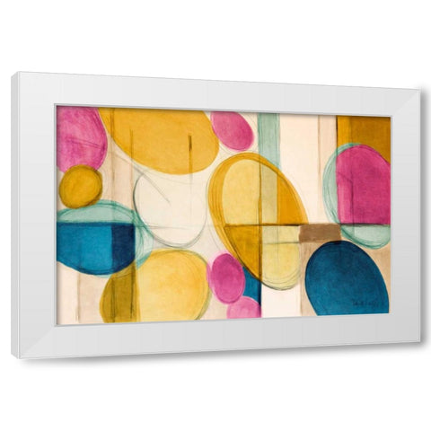 Very Retro White Modern Wood Framed Art Print by Loreth, Lanie