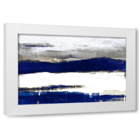 Royal Stratascape White Modern Wood Framed Art Print by Loreth, Lanie