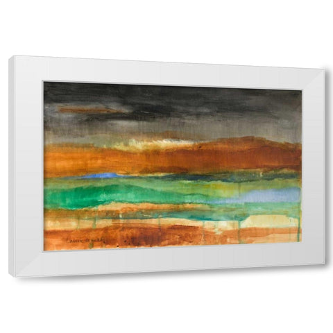 Stratscape White Modern Wood Framed Art Print by Loreth, Lanie