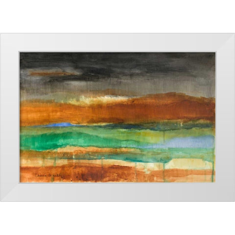 Stratscape White Modern Wood Framed Art Print by Loreth, Lanie