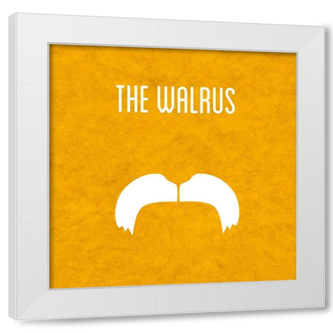 The Walrus White Modern Wood Framed Art Print by Studio, Sd Graphics