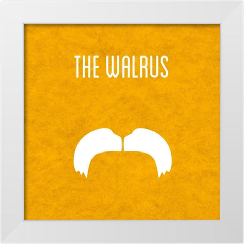 The Walrus White Modern Wood Framed Art Print by Studio, Sd Graphics