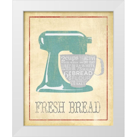 Fresh Bread White Modern Wood Framed Art Print by Studio, Sd Graphics