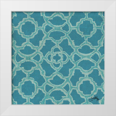 Aquatic Modele I White Modern Wood Framed Art Print by Medley, Elizabeth