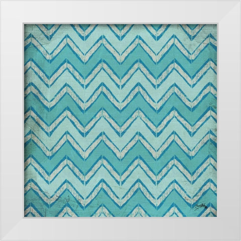 Aquatic Modele III White Modern Wood Framed Art Print by Medley, Elizabeth