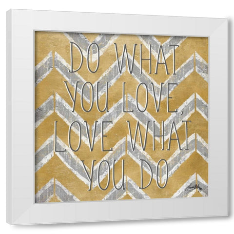 Love and Smile Modele I White Modern Wood Framed Art Print by Medley, Elizabeth