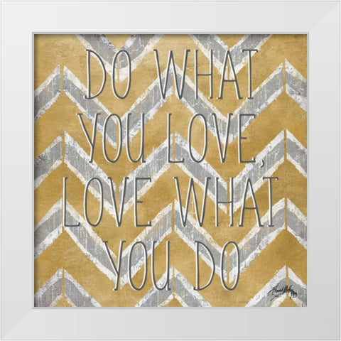 Love and Smile Modele I White Modern Wood Framed Art Print by Medley, Elizabeth