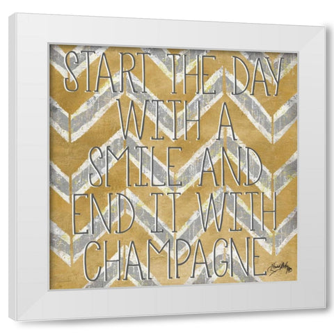 Love and Smile Modele II White Modern Wood Framed Art Print by Medley, Elizabeth