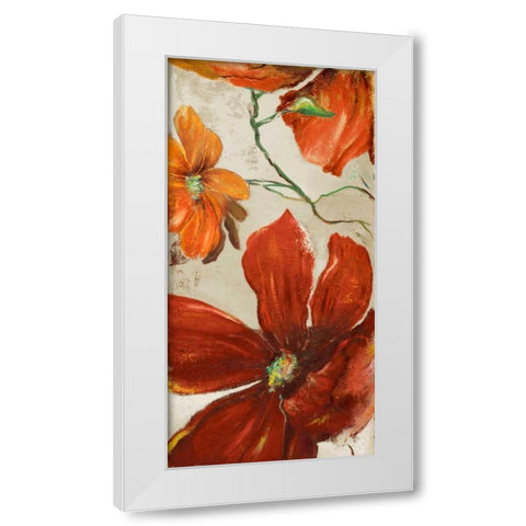 Modernismo Roja I White Modern Wood Framed Art Print by Pinto, Patricia