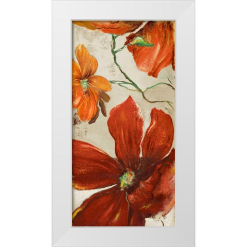 Modernismo Roja I White Modern Wood Framed Art Print by Pinto, Patricia