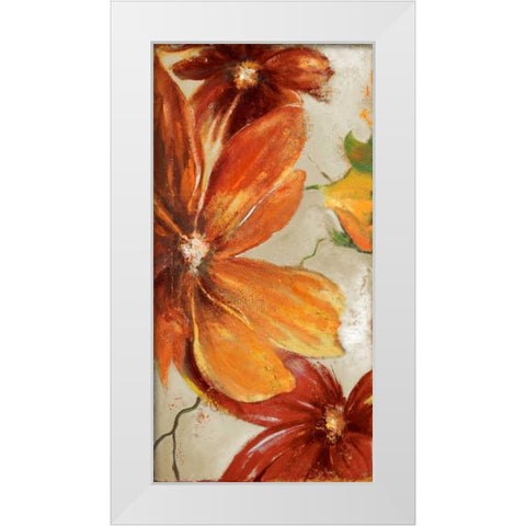 Modernismo Roja II White Modern Wood Framed Art Print by Pinto, Patricia