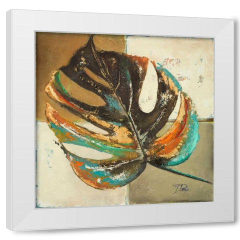 Contemporary Leaves II White Modern Wood Framed Art Print by Pinto, Patricia