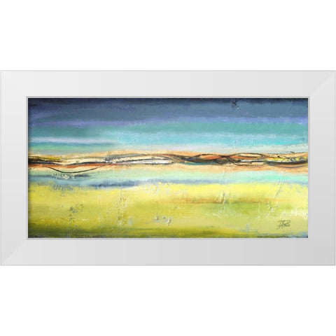 Twilight White Modern Wood Framed Art Print by Pinto, Patricia