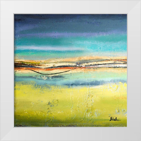 Twilight I White Modern Wood Framed Art Print by Pinto, Patricia