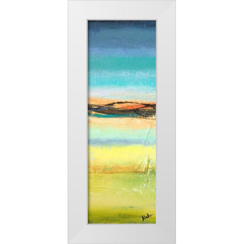 Twilight Panel I White Modern Wood Framed Art Print by Pinto, Patricia