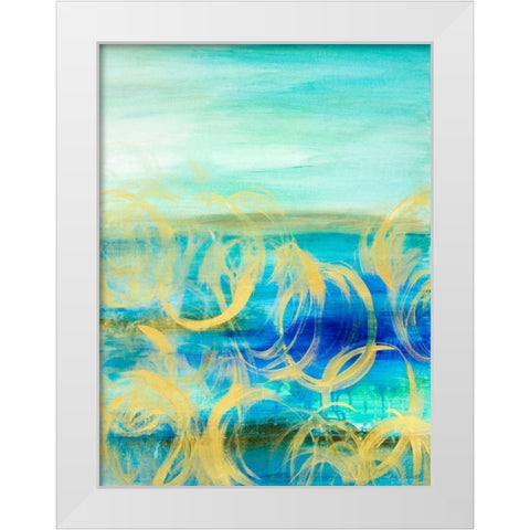 Caught up in the Wind II White Modern Wood Framed Art Print by Loreth, Lanie