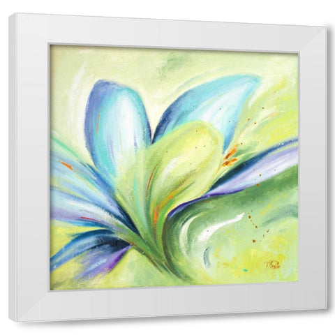Summer Flowers II White Modern Wood Framed Art Print by Pinto, Patricia