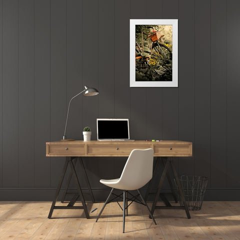 In the Fields I White Modern Wood Framed Art Print by Nawrocke, Bruce
