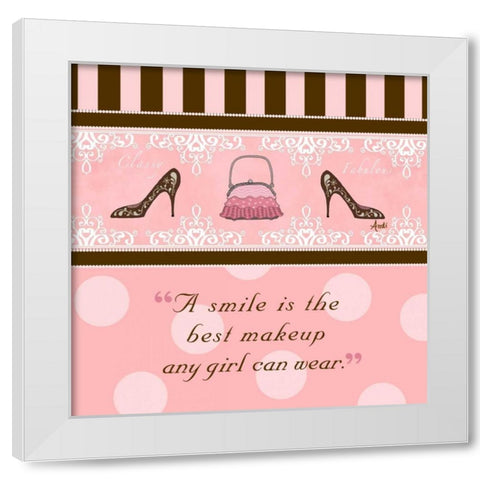 Classy and Fabulous II White Modern Wood Framed Art Print by Metz, Andi