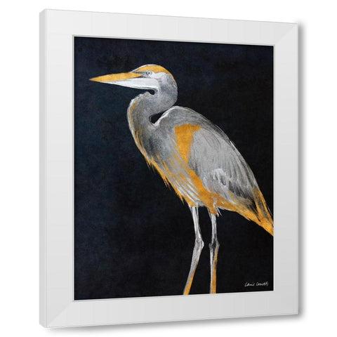 Elegant Heron II White Modern Wood Framed Art Print by Loreth, Lanie