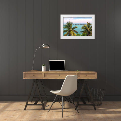 Beautiful Day White Modern Wood Framed Art Print by Peck, Gail