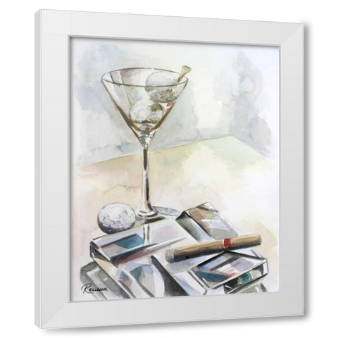 Golftini White Modern Wood Framed Art Print by French-Roussia, Heather A.