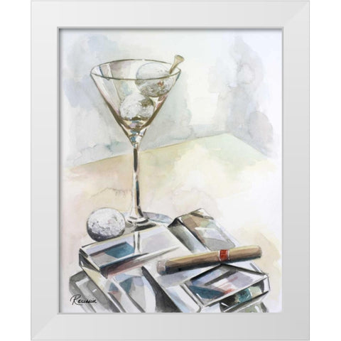 Golftini White Modern Wood Framed Art Print by French-Roussia, Heather A.