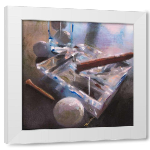 After Golf II White Modern Wood Framed Art Print by French-Roussia, Heather