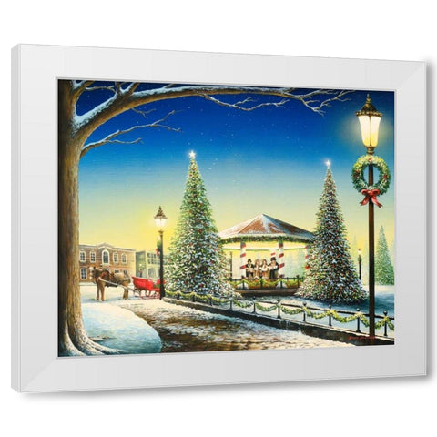 Tis the Season White Modern Wood Framed Art Print by Nawrocke, Bruce