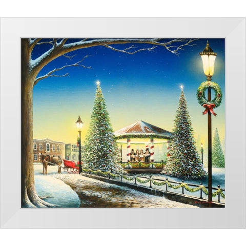 Tis the Season White Modern Wood Framed Art Print by Nawrocke, Bruce