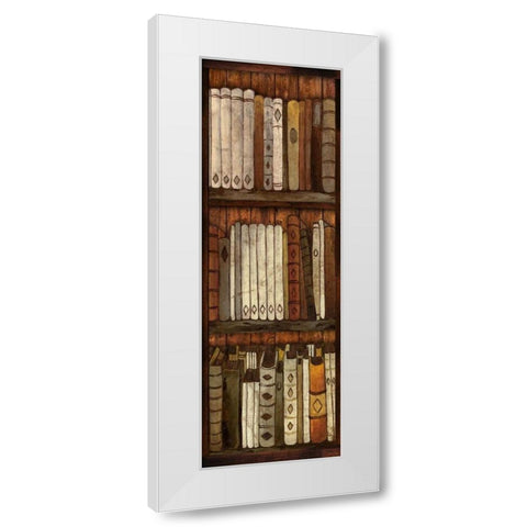 Library I White Modern Wood Framed Art Print by Medley, Elizabeth