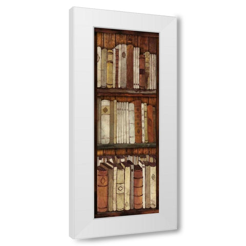 Library II White Modern Wood Framed Art Print by Medley, Elizabeth