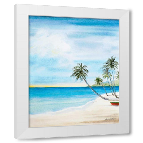 Way Out II White Modern Wood Framed Art Print by Baliko, Linda